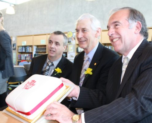 Group with Cake