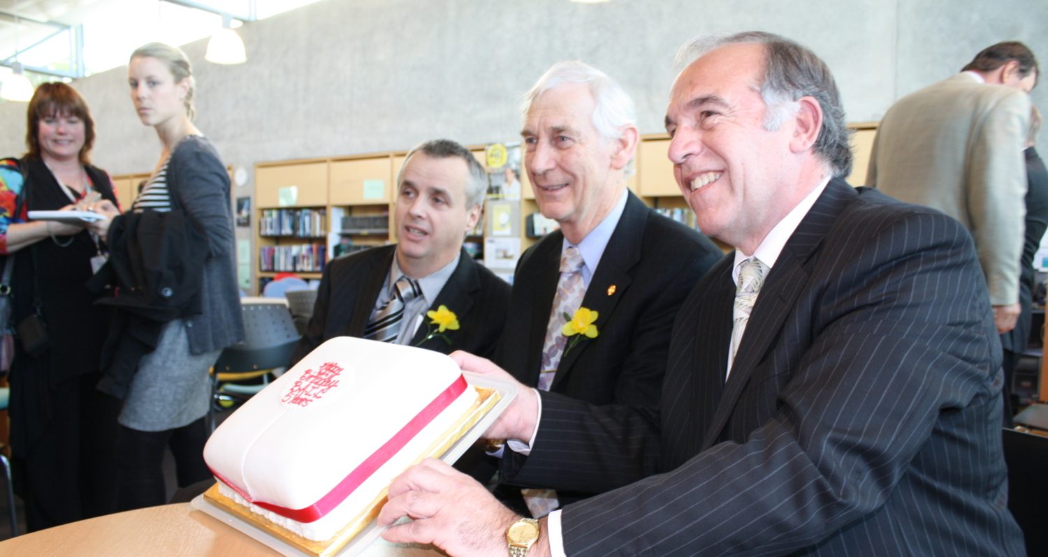 Group with Cake