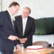 Cutting the cake
