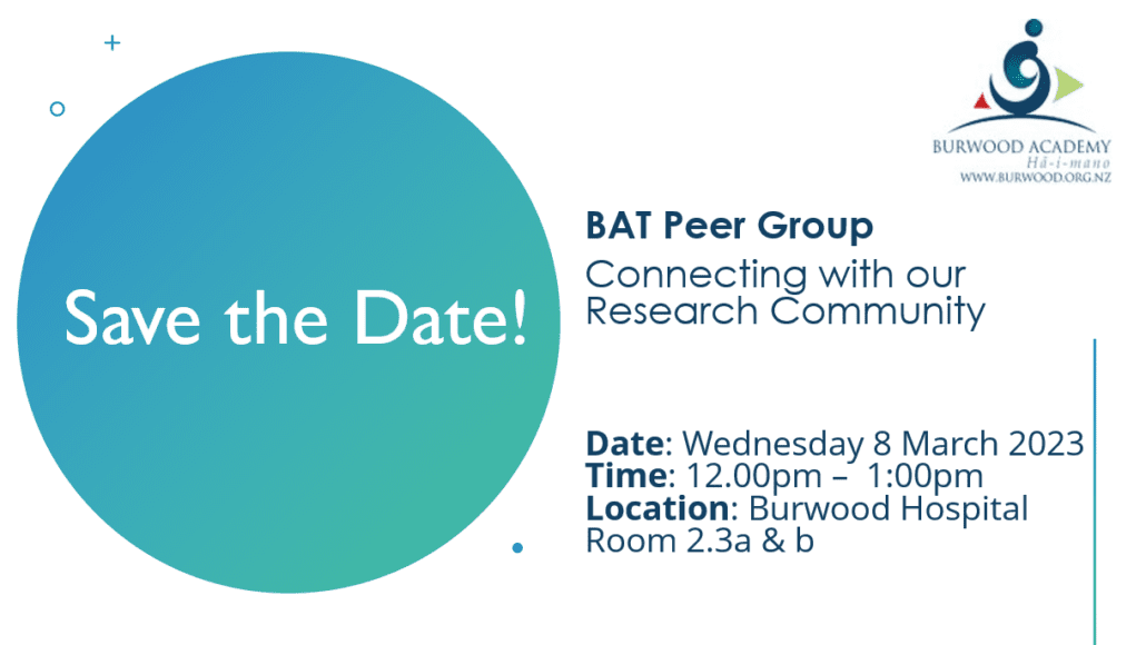 Save the date BAT Peer Group March 8 2023